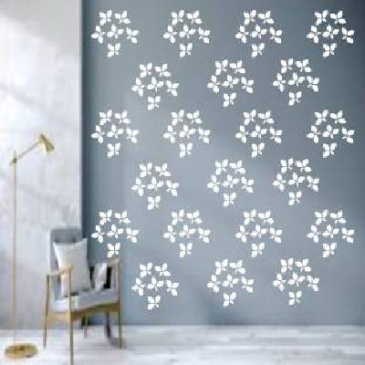 Wall L -Bracket (Leaf Design) White Color - Minerva Naturals