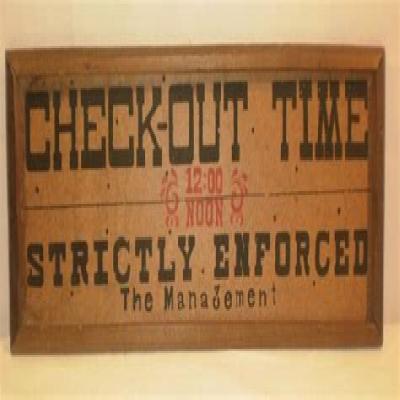 Check Out Time 12 Noon