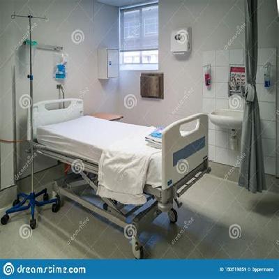 White Hospital Bed