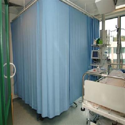Hospital track and curtains