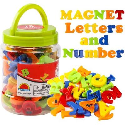 Plastic Magnetic Letters Number Toy