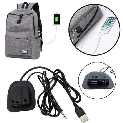 Backpack Socket USB Holder Port 