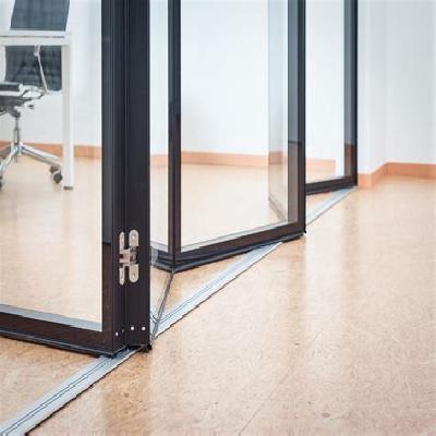 Folding Variant Sliding Glass Partition