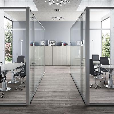 Horizontal Sliding Wall Glass Partitions