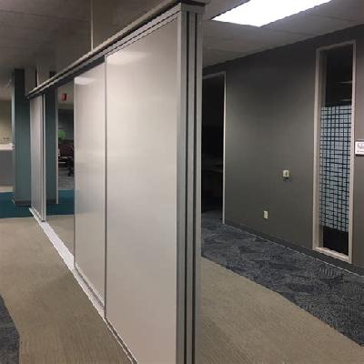 Horizontal Sliding Wall with Rugged Frame