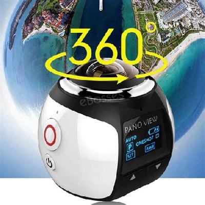 3D VR Degree View Camera With Wifi and SD Card Support