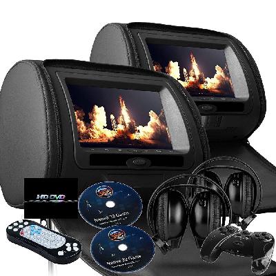 Car Headrest DVD Monitor Combo