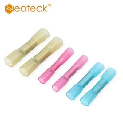 Heat Shrink Insulated Straight Wire Butt Connector Electrical Crimp Terminals