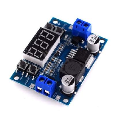 LM2596 DC DC Step Down Converter with Digital Voltmeter Control