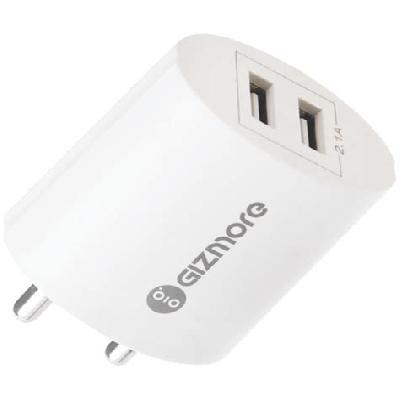 GIZMORE Travel Charger Dual USB 2.1A WCable GIZ ESU521