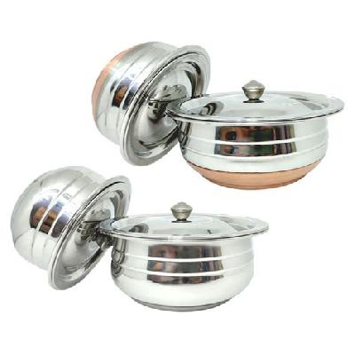 Stainless Steel Handi Set With Lid
