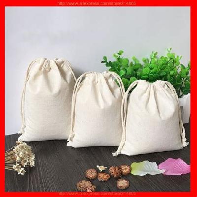 Natural Cotton Drawstring Bag