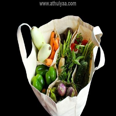 Vegetable Cotton Compartment Bag