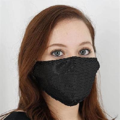 Black Cotton Face Mask