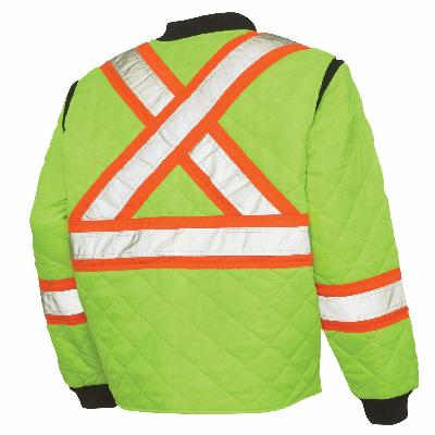 Green Polyester Safety Jacket