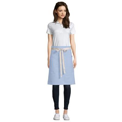 Sky Blue Cotton Apron