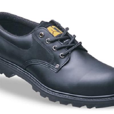 Black Leather Safety Shoes