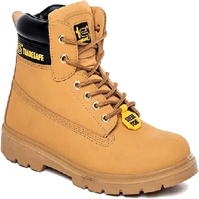 Medium Ankle Leather Safety Shoes
