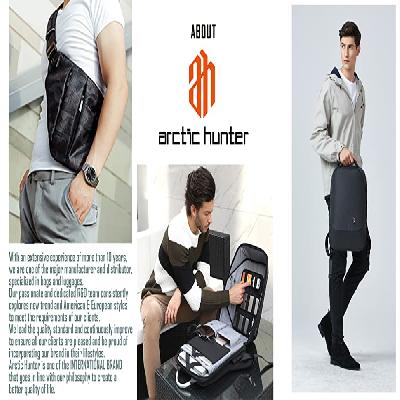 AH Arctic Hunter 15.6 Business Shockproof Laptop Bag with Audio Jack Port