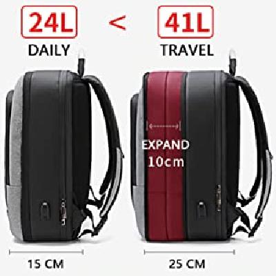 AH Arctic Hunter 3 in 1 Adjustable 40L Laptop Backpack Fits up to 17 inches with USB Charging Port