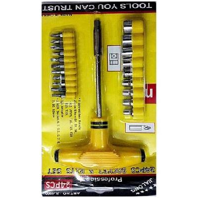 24 PCS T SHAPE SCREWDIVER SET