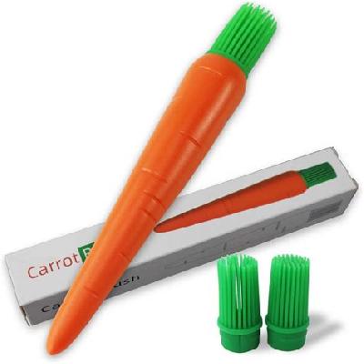 Carrot Shaped Silicon Kitchen Oil Brush