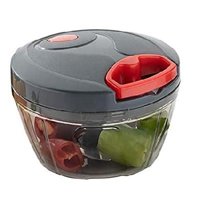 Plastic Handy Chopper with 3 Blades for Chopping of Fruits and Vegetables - Chopper