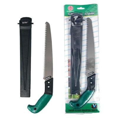 Prune Chromium Steel Saw 3 Edge Sharpen Teeth with Plastic Cover and Blister Packing