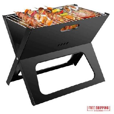 Folding Barbeque Charcoal Grill Oven