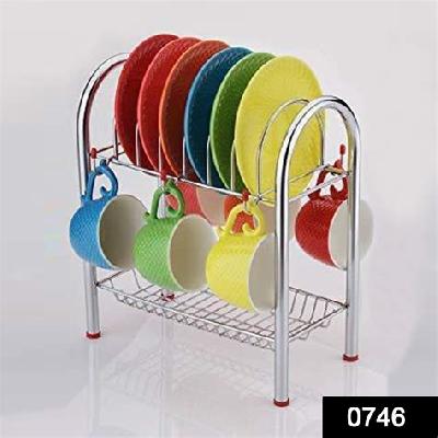 Stainless Steel 2 Layer Plate And Bowl Stand