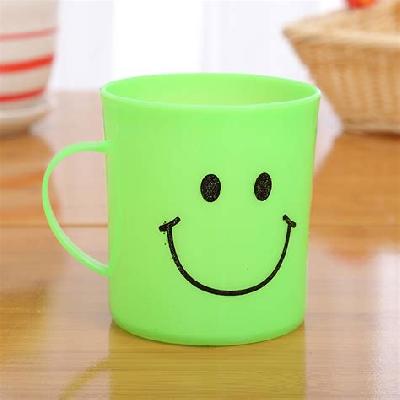 Unbreakable Plastic Coffee Smiley Mug