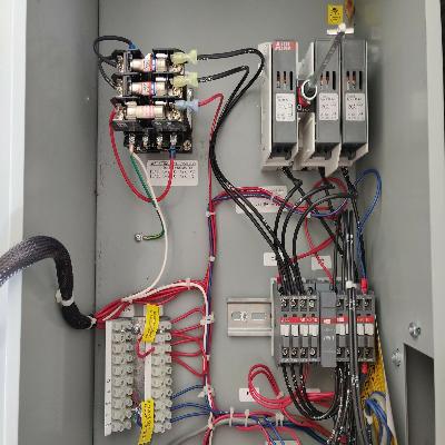 HVAC Electrical Control Panel With VFD Bypass System